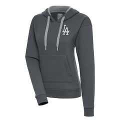 Los Angeles Dodgers Antigua Women's Brushed Metallic Victory Pullover Hoodie - MLB Hoodies