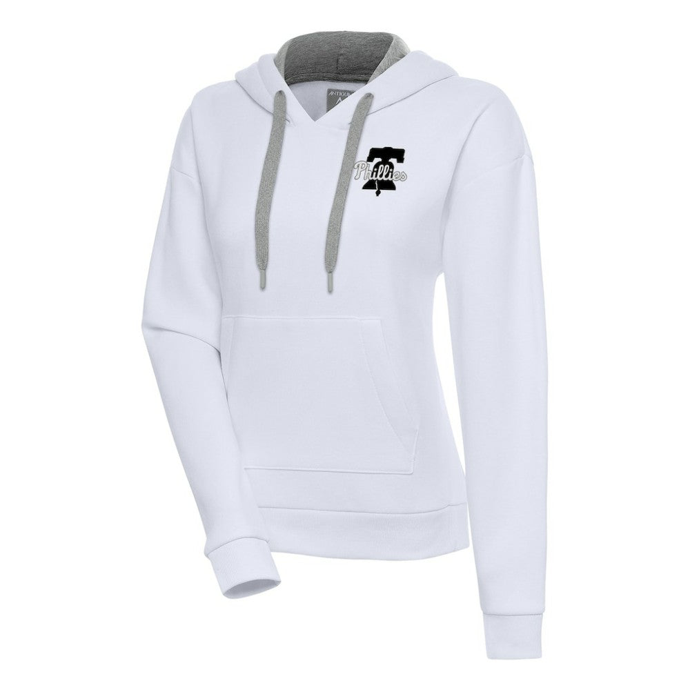 Philadelphia Phillies Antigua Women's Brushed Metallic Victory Pullover Hoodie - MLB Hoodies