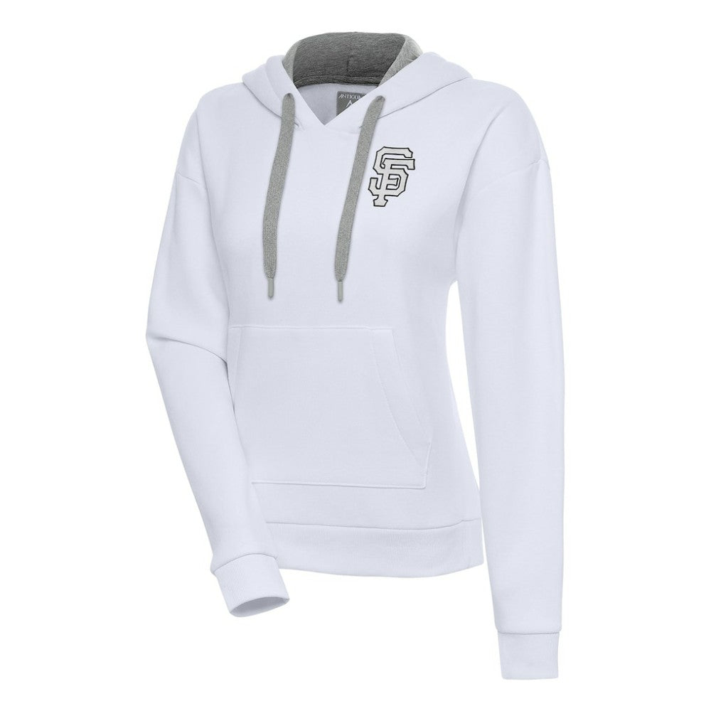 San Francisco Giants Antigua Women's Brushed Metallic Victory Pullover Hoodie - MLB Hoodies