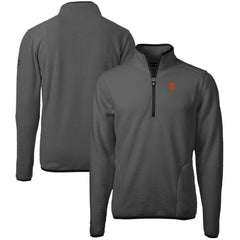 San Francisco Giants Cutter & Buck Cascade Eco Sherpa Fleece Quarter-Zip Pullover Jacket - MLB Jackets