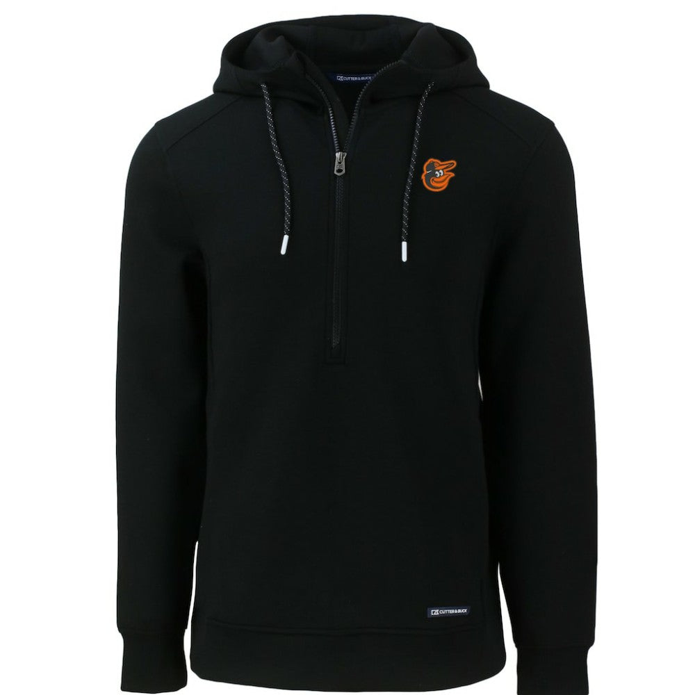 Baltimore Orioles Cutter & Buck Roam Eco Half-Zip Recycled Pullover Hoodie - MLB Hoodies