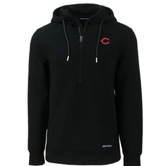 Cincinnati Reds Cutter & Buck Roam Eco Half-Zip Recycled Pullover Hoodie - MLB Hoodies