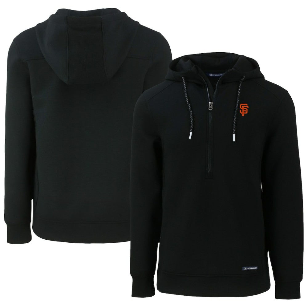 San Francisco Giants Cutter & Buck Roam Eco Half-Zip Recycled Pullover Hoodie - MLB Hoodies