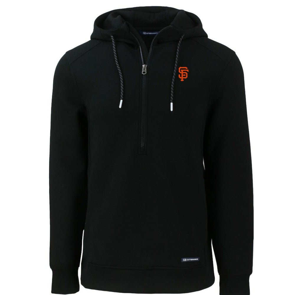 San Francisco Giants Cutter & Buck Roam Eco Half-Zip Recycled Pullover Hoodie - MLB Hoodies