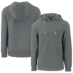 Chicago Cubs Cutter & Buck Roam Eco Half-Zip Recycled Pullover Hoodie - MLB Hoodies