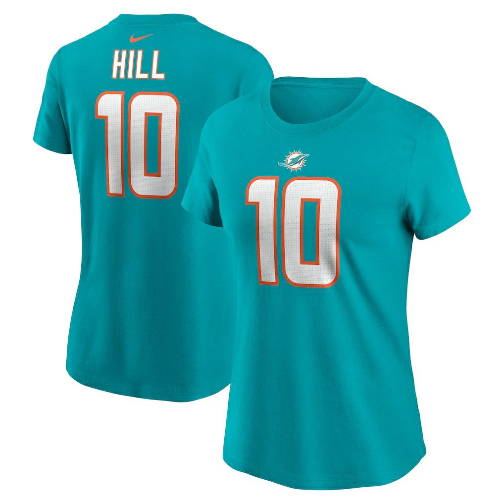 Miami Dolphins Tyreek Hill  Women's Player Name & Number T-Shirt | NFL Near me