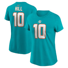 Miami Dolphins Tyreek Hill  Women's Player Name & Number T-Shirt | NFL Near me