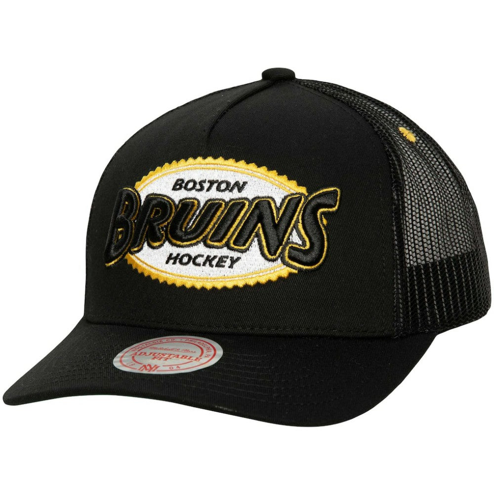Boston Bruins Mitchell & Ness Team Seal Trucker Snapback Hat -  NHL Hats
