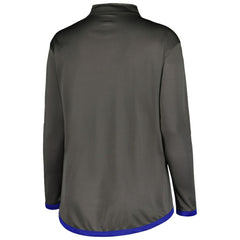 Chicago Cubs Profile Women's Plus Size Quarter-Zip Jacket - MLB Jackets