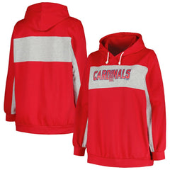 St. Louis Cardinals Profile Women's Plus Size Pullover Hoodie - MLB Hoodies