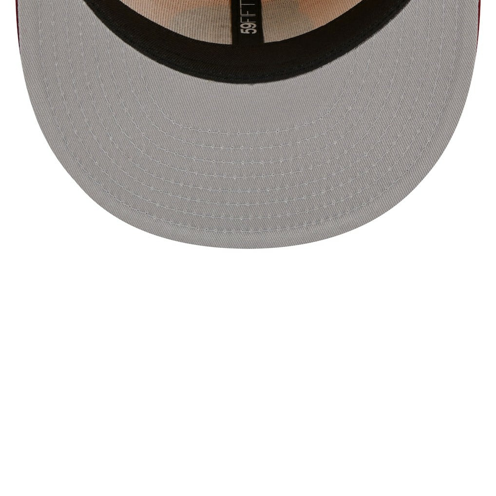 Yellow/Red Boston Celtics Fall Leaves 2-Tone 59FIFTY Fitted Hat | NBA
