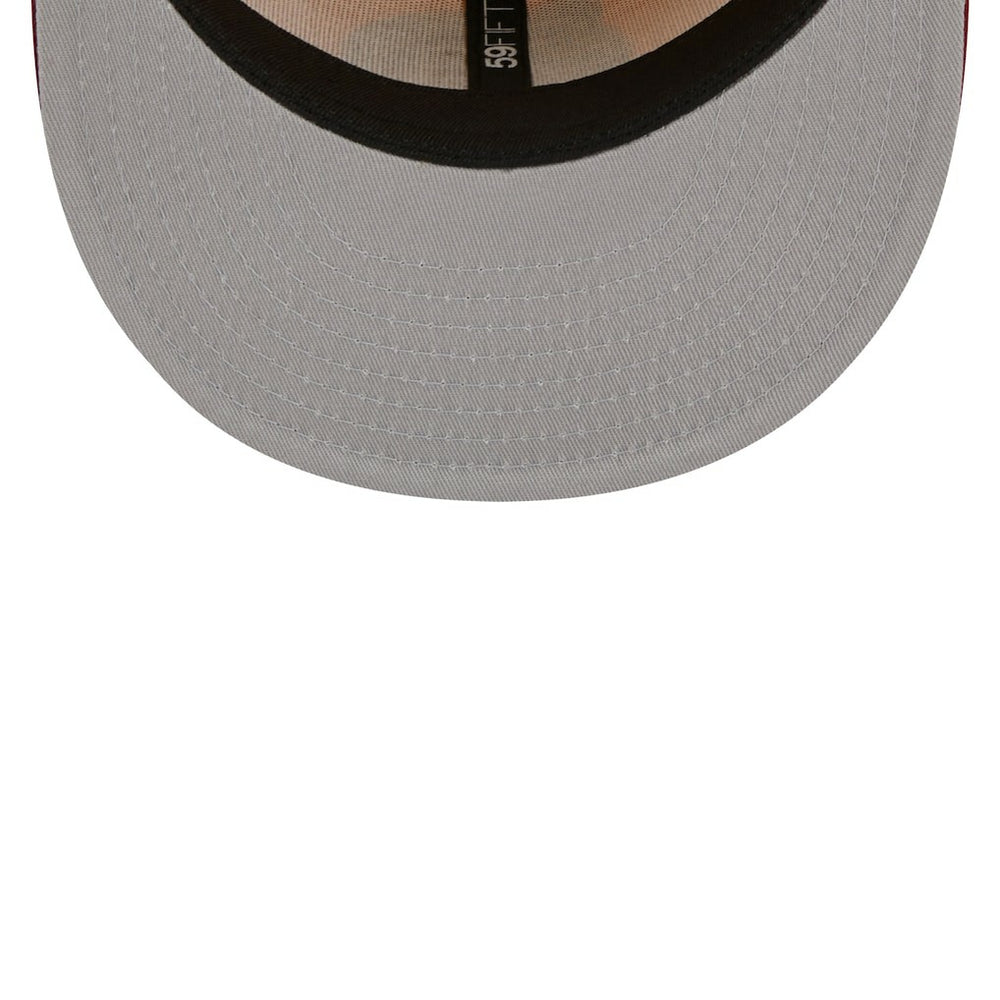 Yellow/Red Boston Celtics Fall Leaves 2-Tone 59FIFTY Fitted Hat | NBA