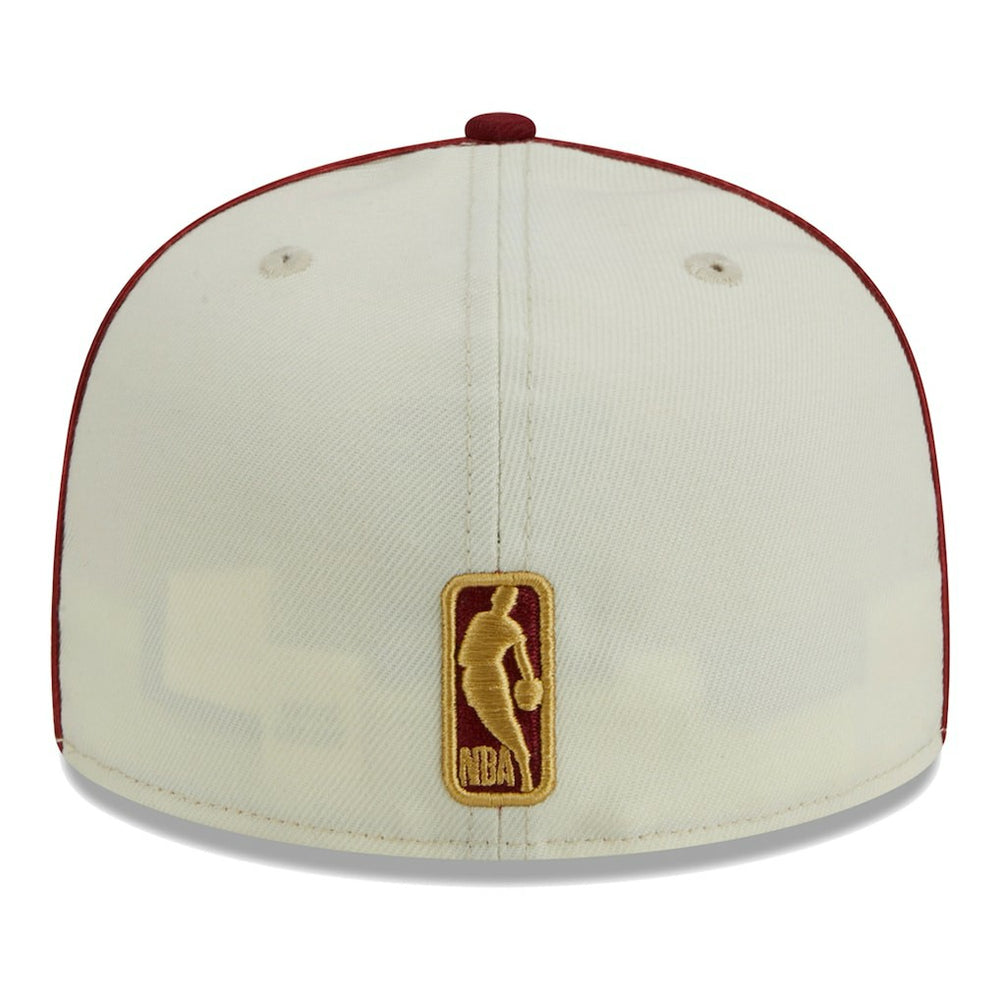Cream/Wine Cleveland Cavaliers Piping 2-Tone 59FIFTY Fitted Hat sale | NBA