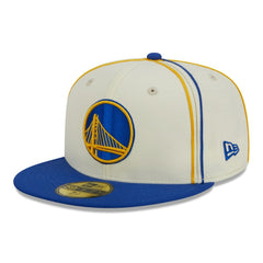 Cream/Royal Golden State Warriors Piping 2-Tone 59FIFTY Fitted Hat sale | NBA