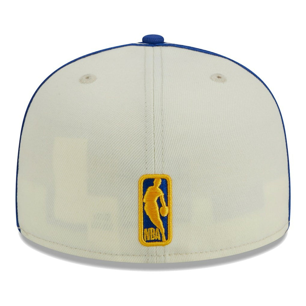 Cream/Royal Golden State Warriors Piping 2-Tone 59FIFTY Fitted Hat sale | NBA