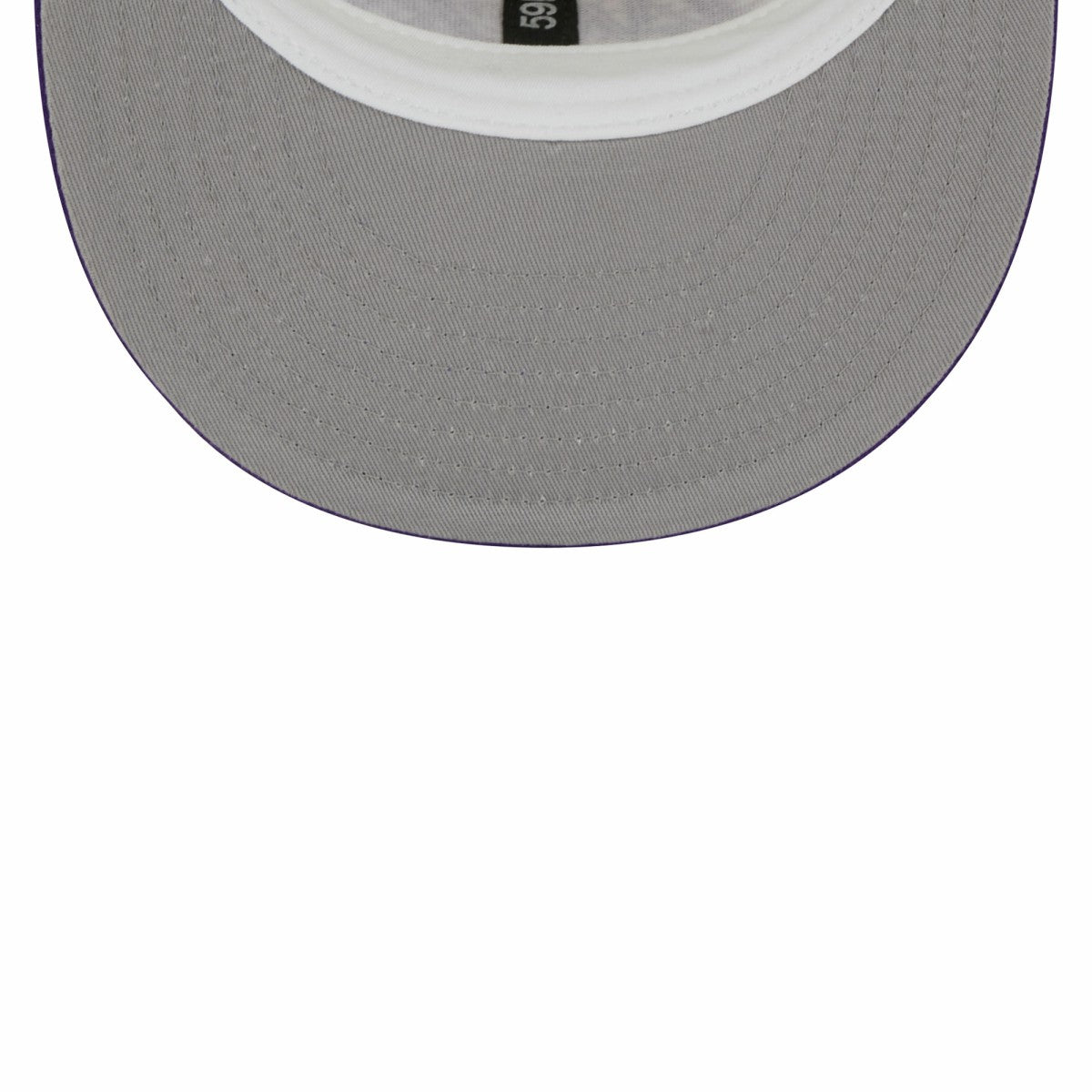 Cream/Purple Los Angeles Lakers Piping 2-Tone 59FIFTY Fitted Hat | NBA