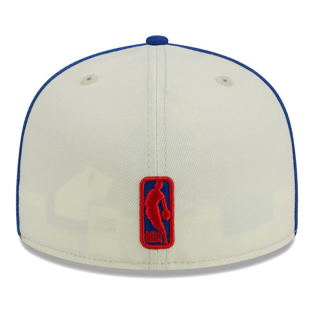 Cream/Royal Philadelphia 76ers Piping 2-Tone 59FIFTY Fitted Hat | NBA