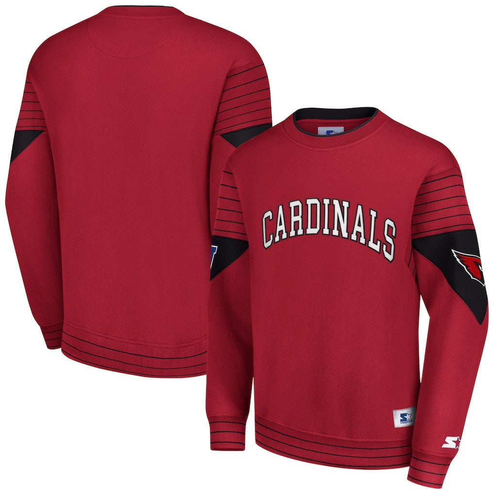 Arizona Cardinals Starter Face-Off Pullover Sweatshirt | NFL US