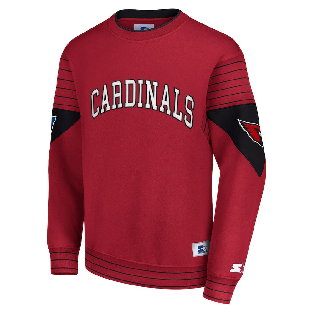 Arizona Cardinals Starter Face-Off Pullover Sweatshirt | NFL US