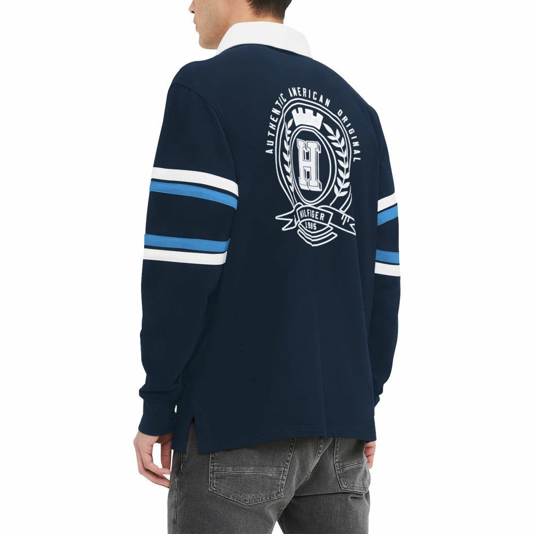 Tennessee Titans Tommy Hilfiger Cory Varsity Rugby Long Sleeve T-Shirt | NFL Online