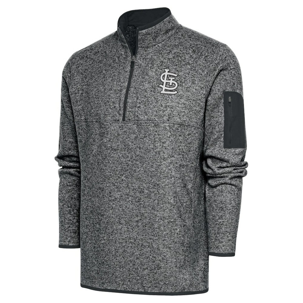 St. Louis Cardinals Antigua Metallic Big & Tall Quarter-Zip Jacket - MLB Jackets