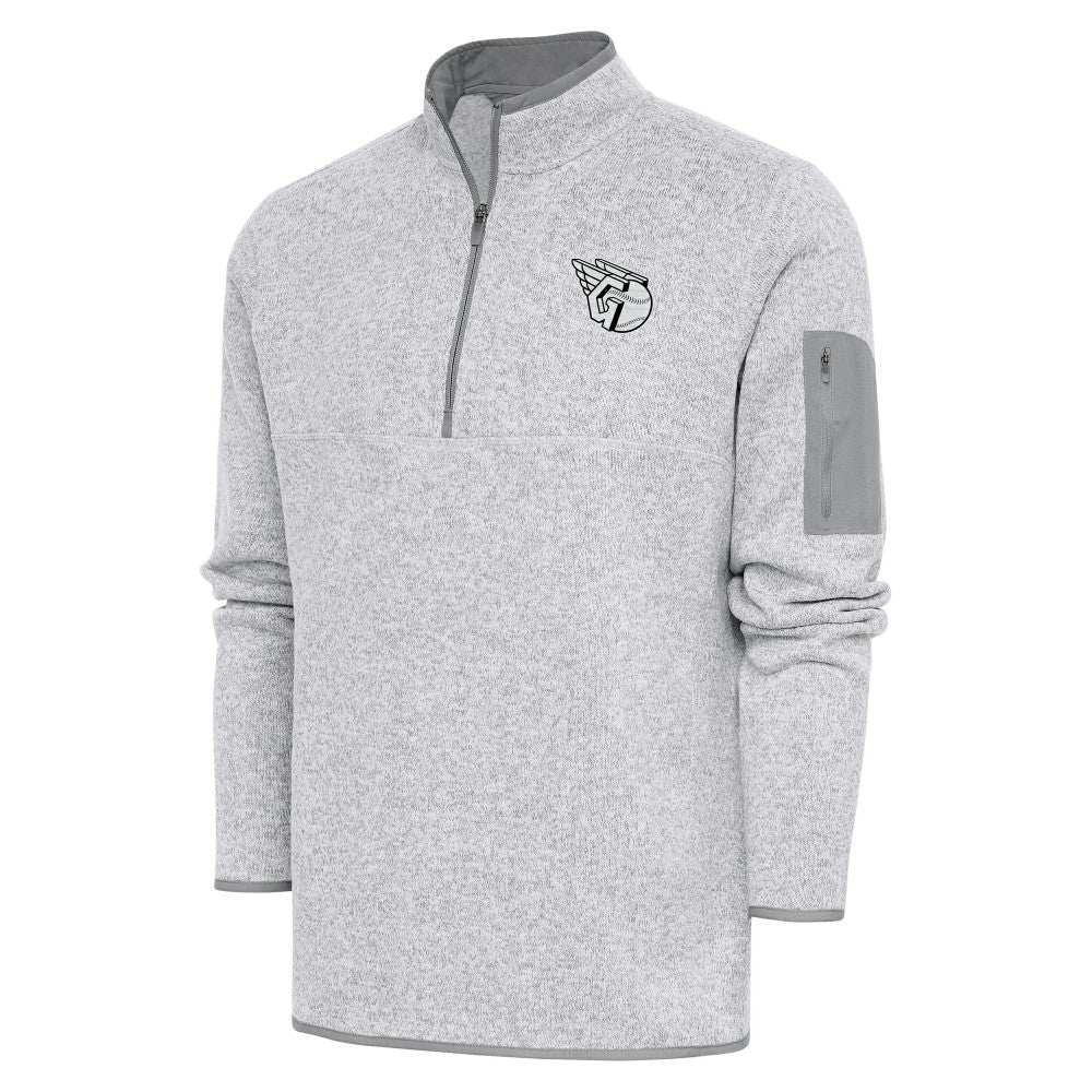 Cleveland Guardians Antigua Metallic Fortune Quarter-Zip Pullover Jacket - MLB Jackets