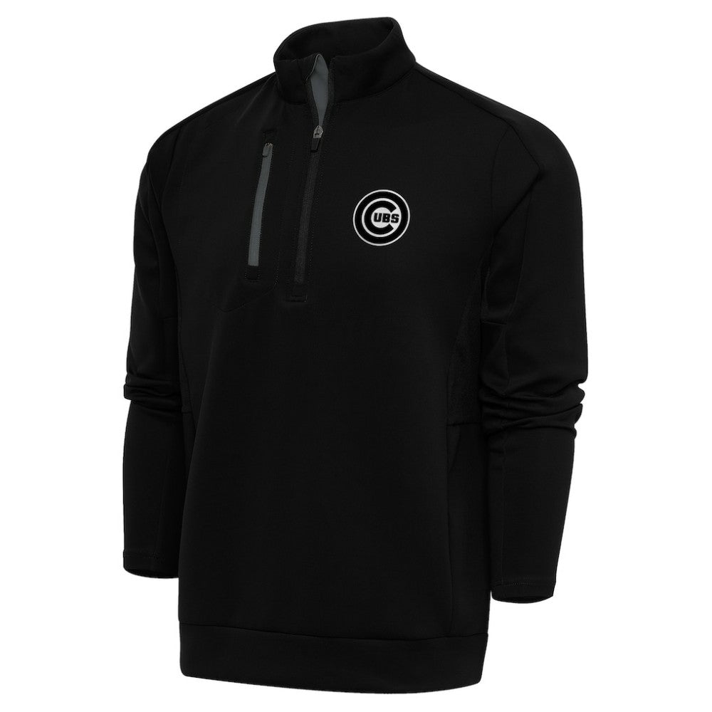 Chicago Cubs Antigua Metallic Generation Quarter-Zip Pullover Top - MLB Pullover
