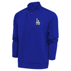 Los Angeles Dodgers Antigua Metallic Generation Quarter-Zip Pullover Top - MLB Pullover
