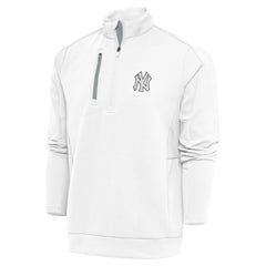New York Yankees Antigua Metallic Generation Quarter-Zip Pullover Top - MLB Pullover