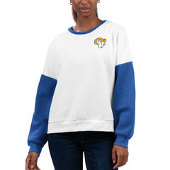 Los Angeles Rams G-III 4Her by Carl Banks Women's A-Game Pullover Sweatshirt | NFL Outlet