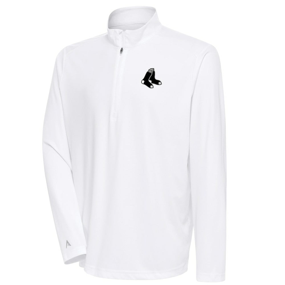 Boston Red Sox Antigua Metallic Tribute Quarter-Zip Top - MLB Tops