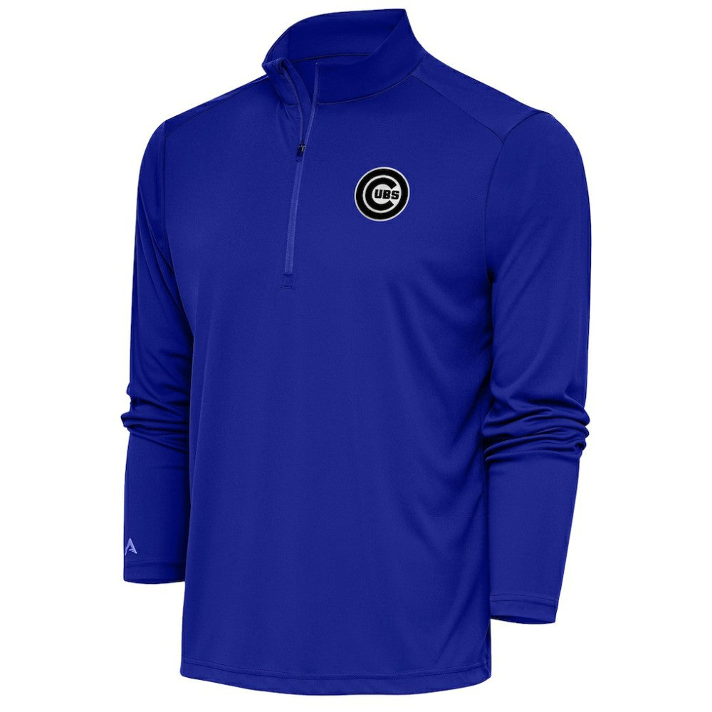 Chicago Cubs Antigua Metallic Tribute Quarter-Zip Top - MLB Tops