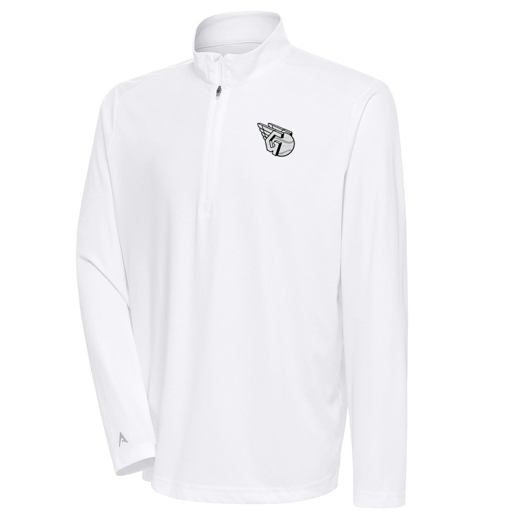 Cleveland Guardians Antigua Metallic Tribute Quarter-Zip Top - MLB Tops