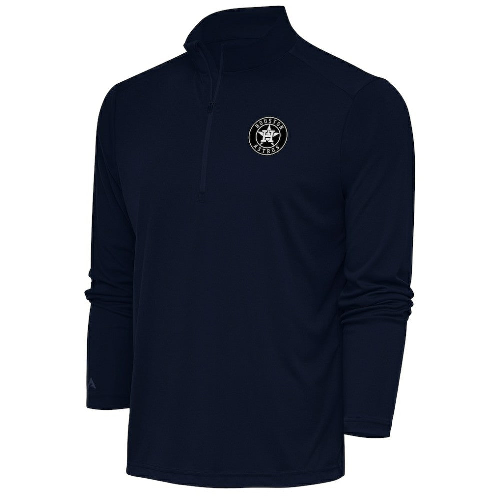 Houston Astros Antigua Metallic Tribute Quarter-Zip Top - MLB Tops
