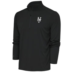 New York Mets Antigua Metallic Tribute Quarter-Zip Top - MLB Tops