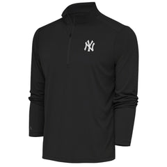 New York Yankees Antigua Metallic Tribute Quarter-Zip Top - MLB Tops
