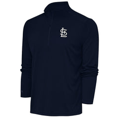 St. Louis Cardinals Antigua Metallic Tribute Quarter-Zip Top - MLB Tops
