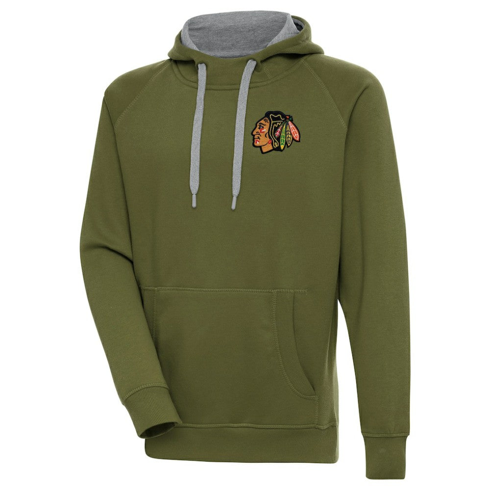 Chicago Blackhawks Antigua Victory Pullover Hoodie -  NHL Hoodies