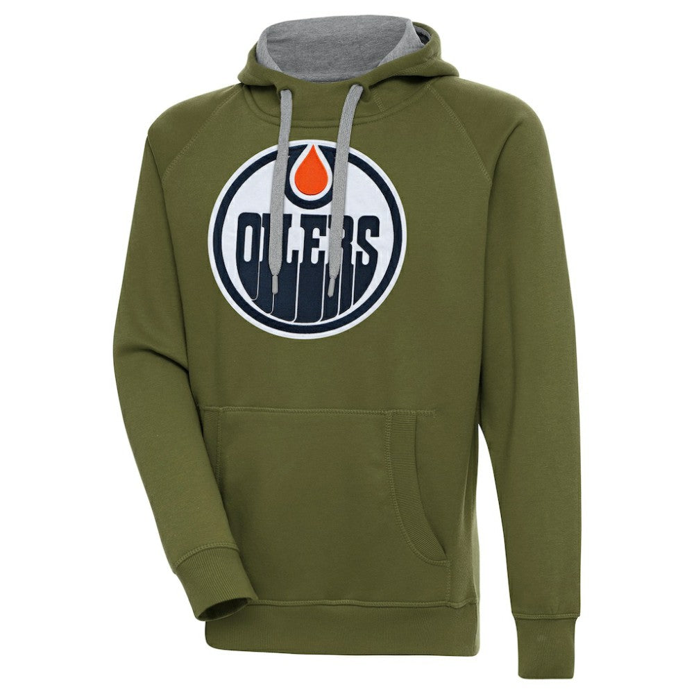Edmonton Oilers Antigua Victory Pullover Hoodie -  NHL Hoodies