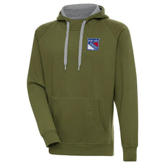 New York Rangers Antigua Victory Pullover Hoodie -  NHL Hoodies