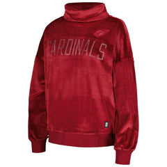 Arizona Cardinals DKNY Sport Women's Deliliah Rhinestone Funnel Neck Pullover Sweatshirt | NFL Hot