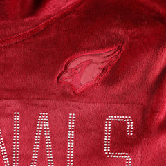 Arizona Cardinals DKNY Sport Women's Deliliah Rhinestone Funnel Neck Pullover Sweatshirt | NFL Hot