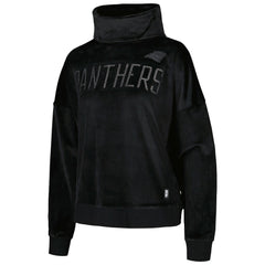 Carolina Panthers DKNY Sport Women's Deliliah Rhinestone Funnel Neck Pullover Sweatshirt | NFL Outlet