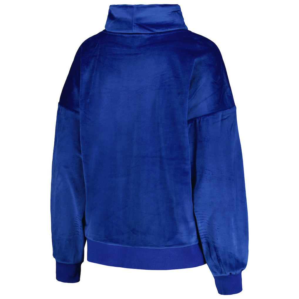 Los Angeles Rams DKNY Sport Women's Deliliah Rhinestone Funnel Neck Pullover Sweatshirt | NFL Hot