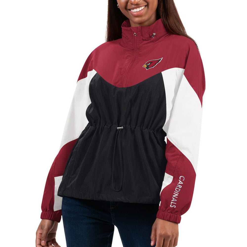 Arizona Cardinals G-III 4Her by Carl Banks Women's Tie Breaker Lightweight Quarter-Zip Jacket | NFL Near me