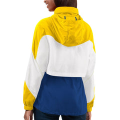 Los Angeles Rams G-III 4Her by Carl Banks Women's Tie Breaker Lightweight Quarter-Zip Jacket | NFL Near me