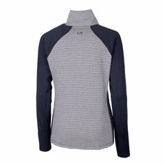 Milwaukee Brewers Cutter & Buck Women's DryTec Forge Tonal Stripe Half-Zip Top - MLB Tops
