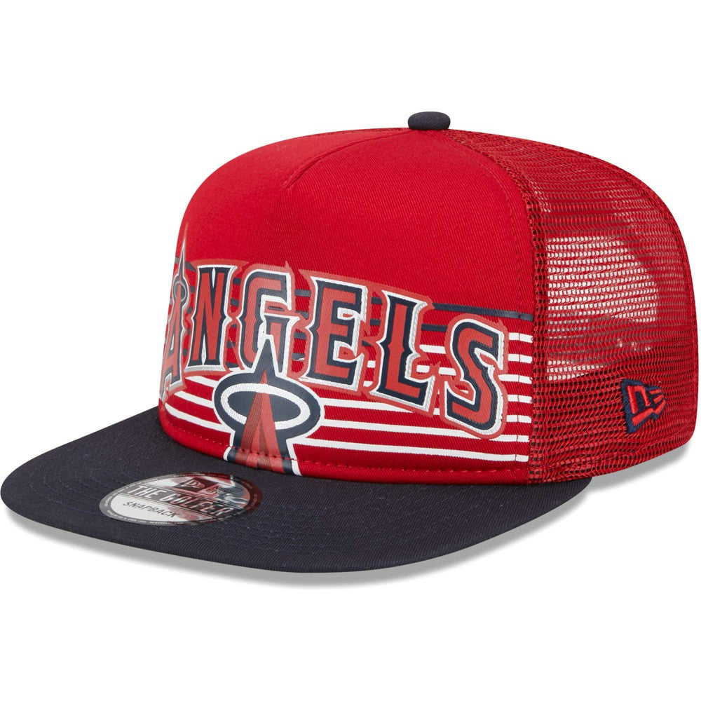 Los Angeles Angels New Era Speed Golfer Trucker Snapback Hat - MLB Hats