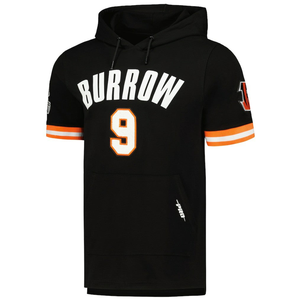 Cincinnati Bengals Joe Burrow  Pro Standard Player Name & Number Hoodie T-Shirt | NFL Discount