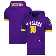 Minnesota Vikings Justin Jefferson  Pro Standard Player Name & Number Hoodie T-Shirt | NFL On sale